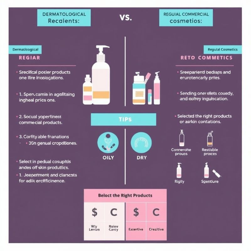 Dermatological Cosmetics vs. Commercial Cosmetics - Comparison of Effects, Ingredients, and Price