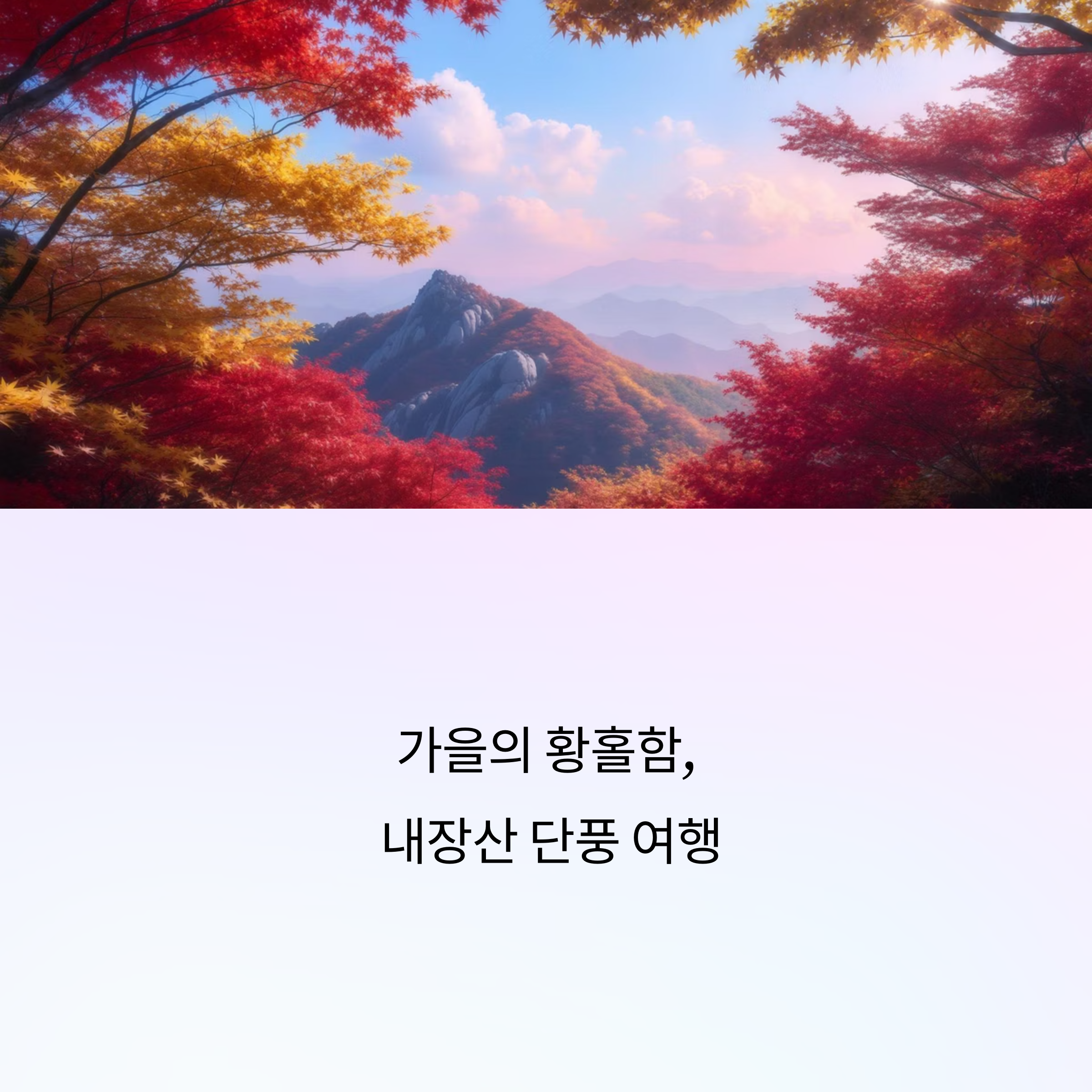 내장산 단풍