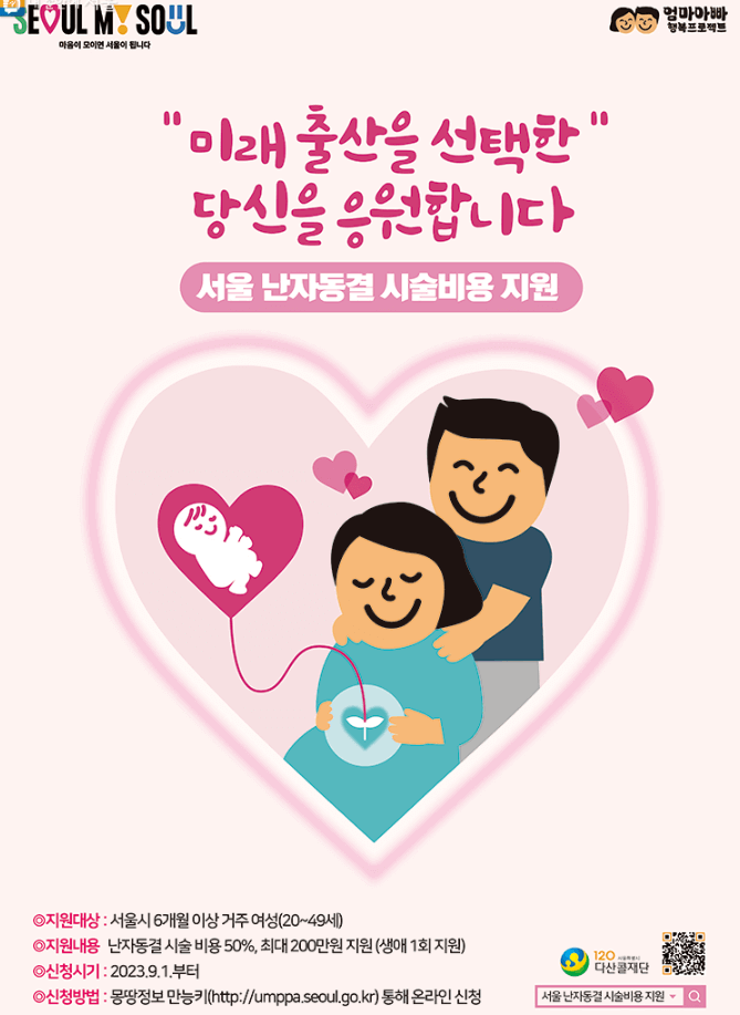 서울시 난자동결 시술비용 지원