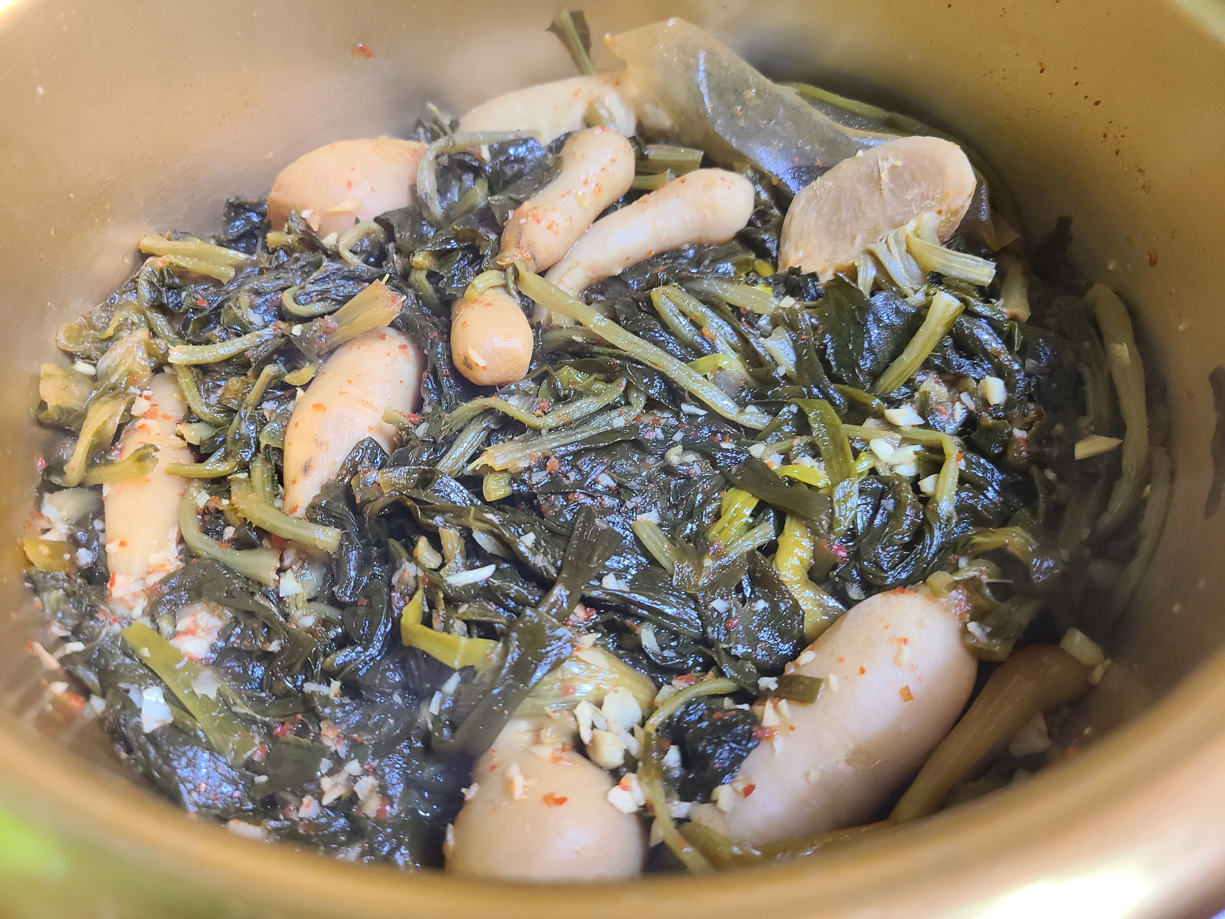 묵은지알타리김치볶음