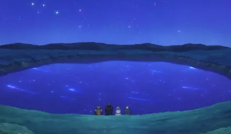 장송의프리렌-반세기유성을보는일행의뒷모습-이미지