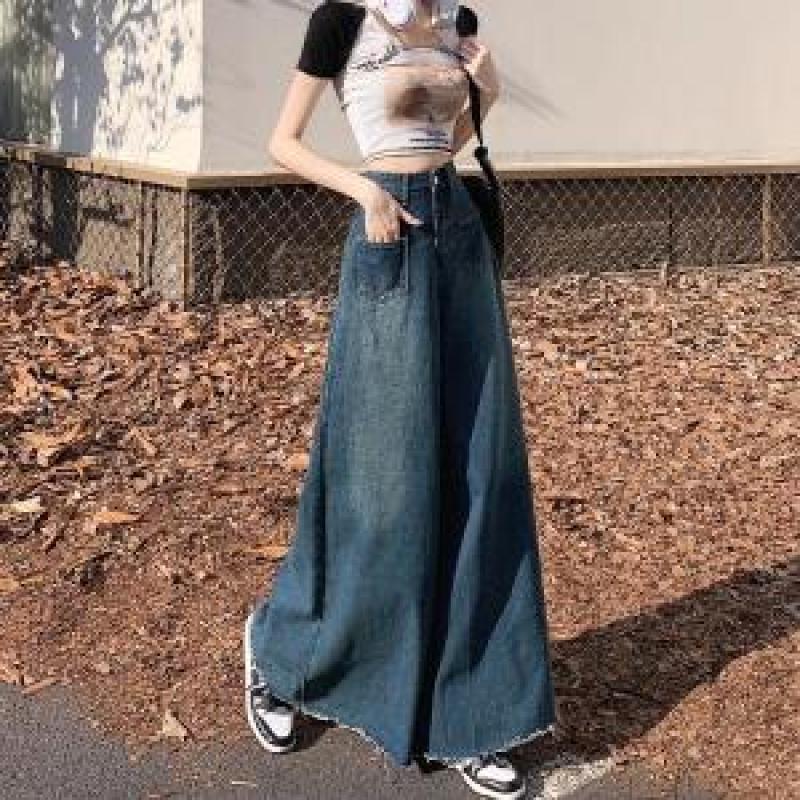 청치마바지 롱청스커트 복고풍 데님-430