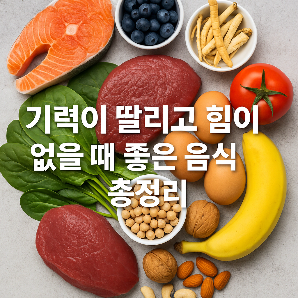 기력이 딸리고 힘이 없을 때 좋은 음식 총정리