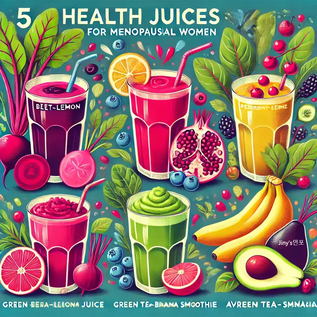 갱년기 여성에게 추천하는 건강 주스 5가지