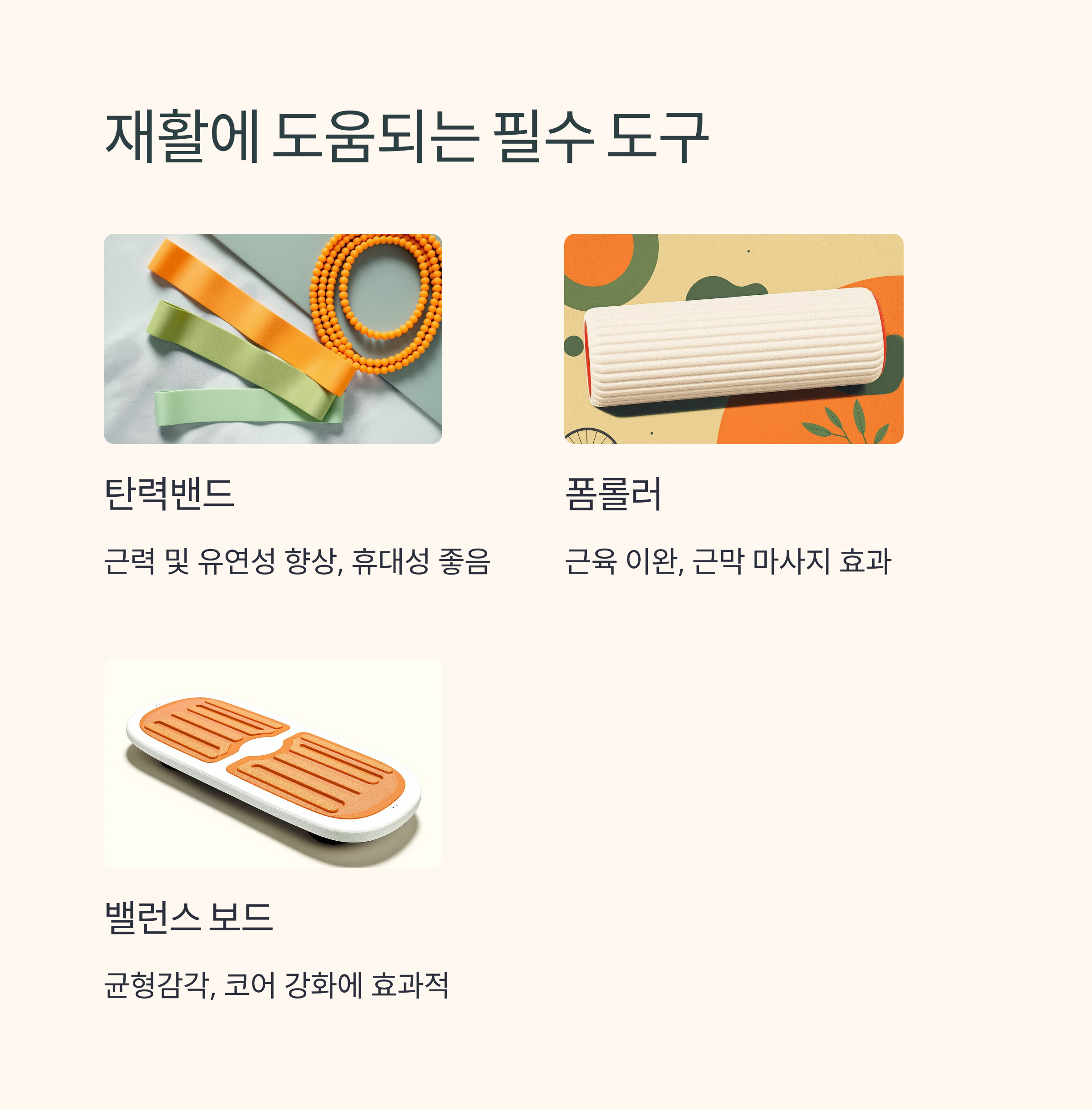 재활운동을 돕는 도구 추천 관련 사진