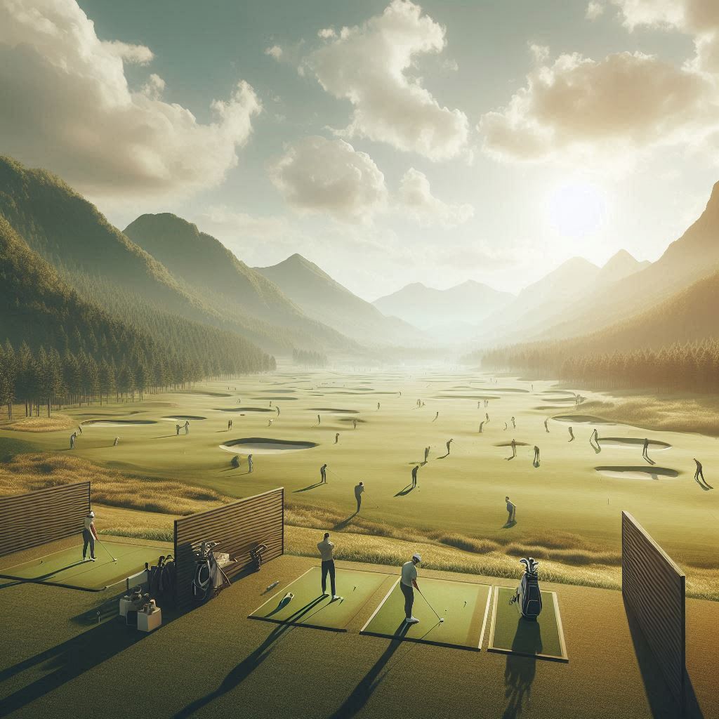 실외골프연습장 배경