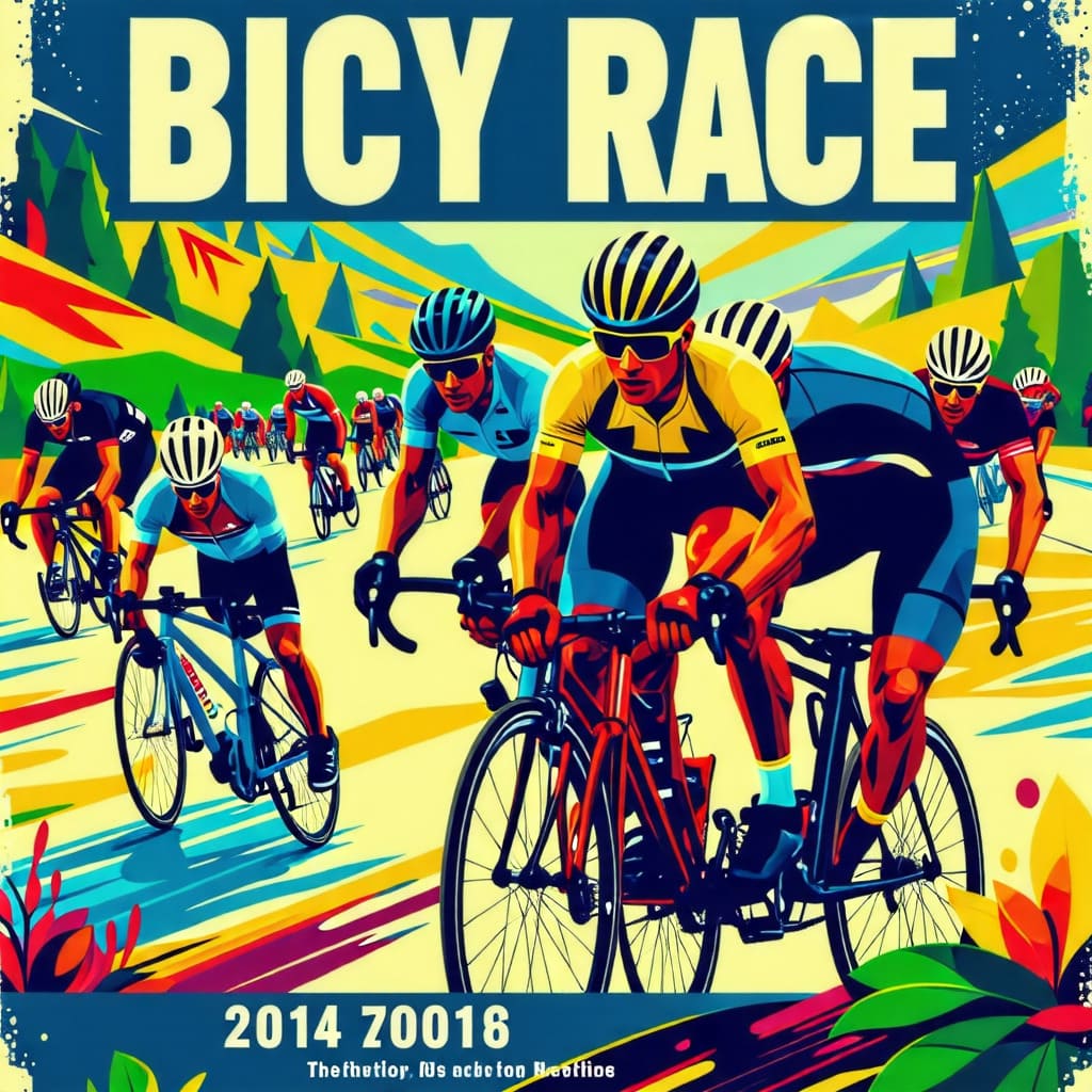 대회의 공식 포스터나 배너. 대회의 이름, 날짜, 장소 등을 포함하여 홍보 효과를 높입니다.