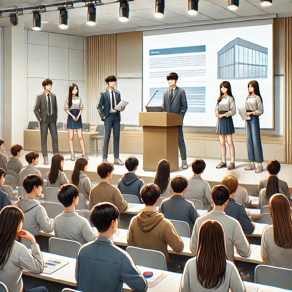 2026학년도 아주대학교 수시전형을 설명 중인 대학 입학처 발표 장면