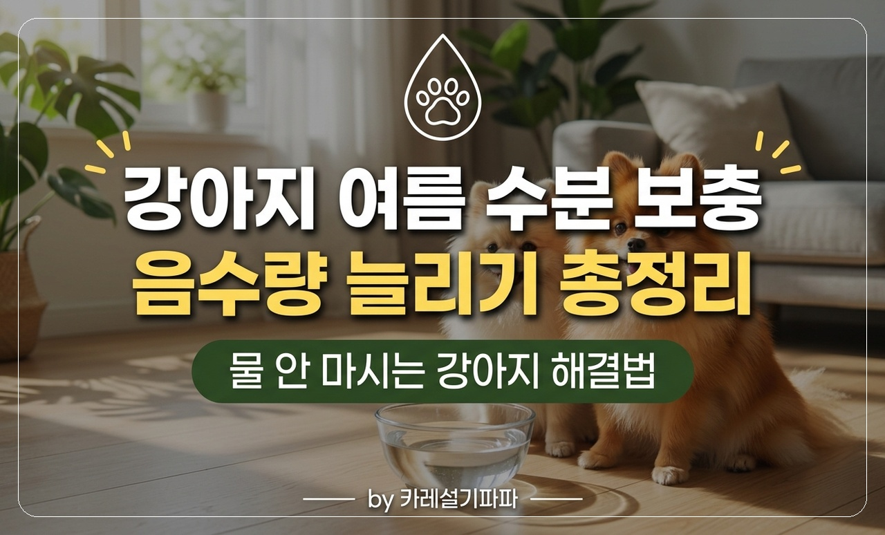 강아지 여름 수분 보충 썸네일