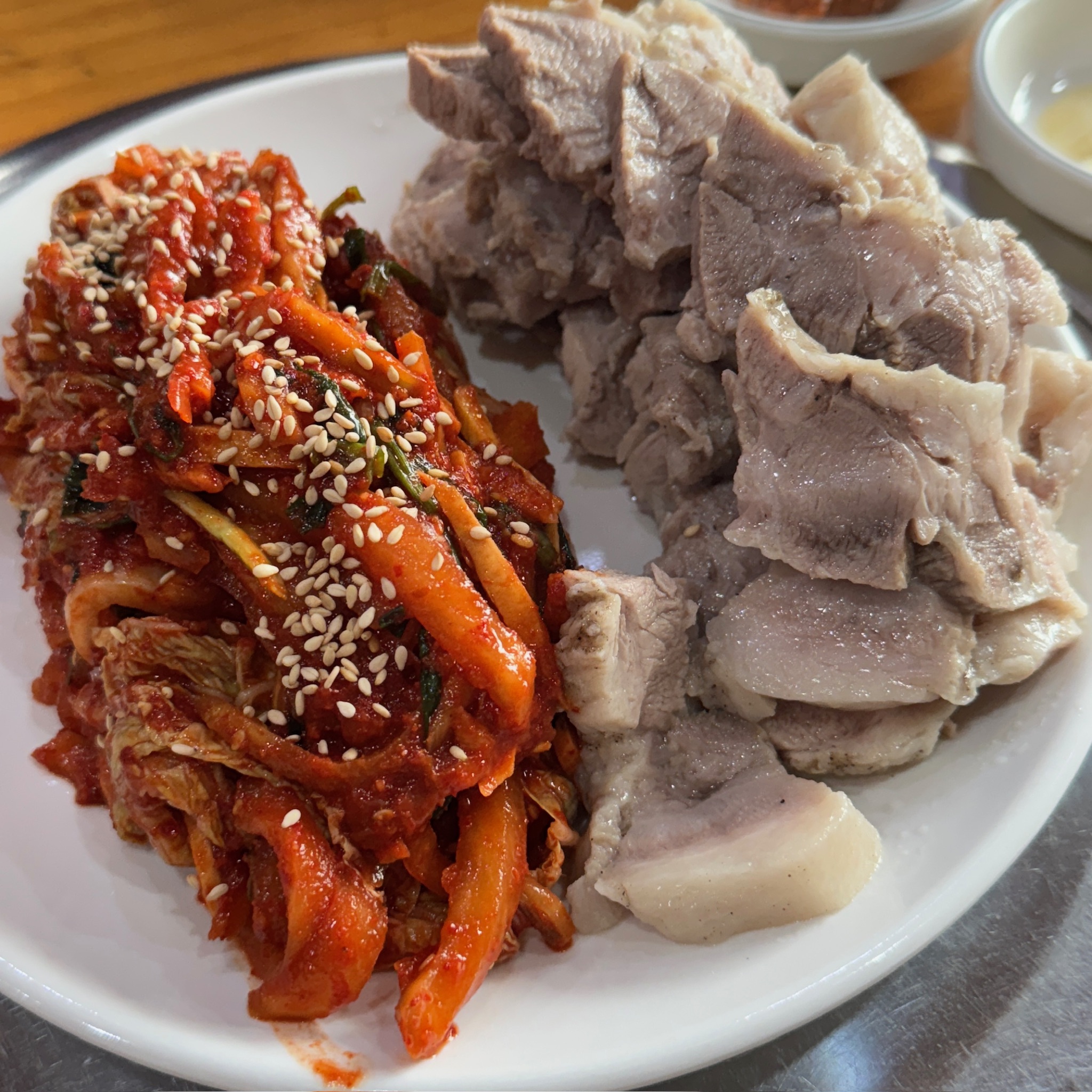 보쌈 중 사이즈