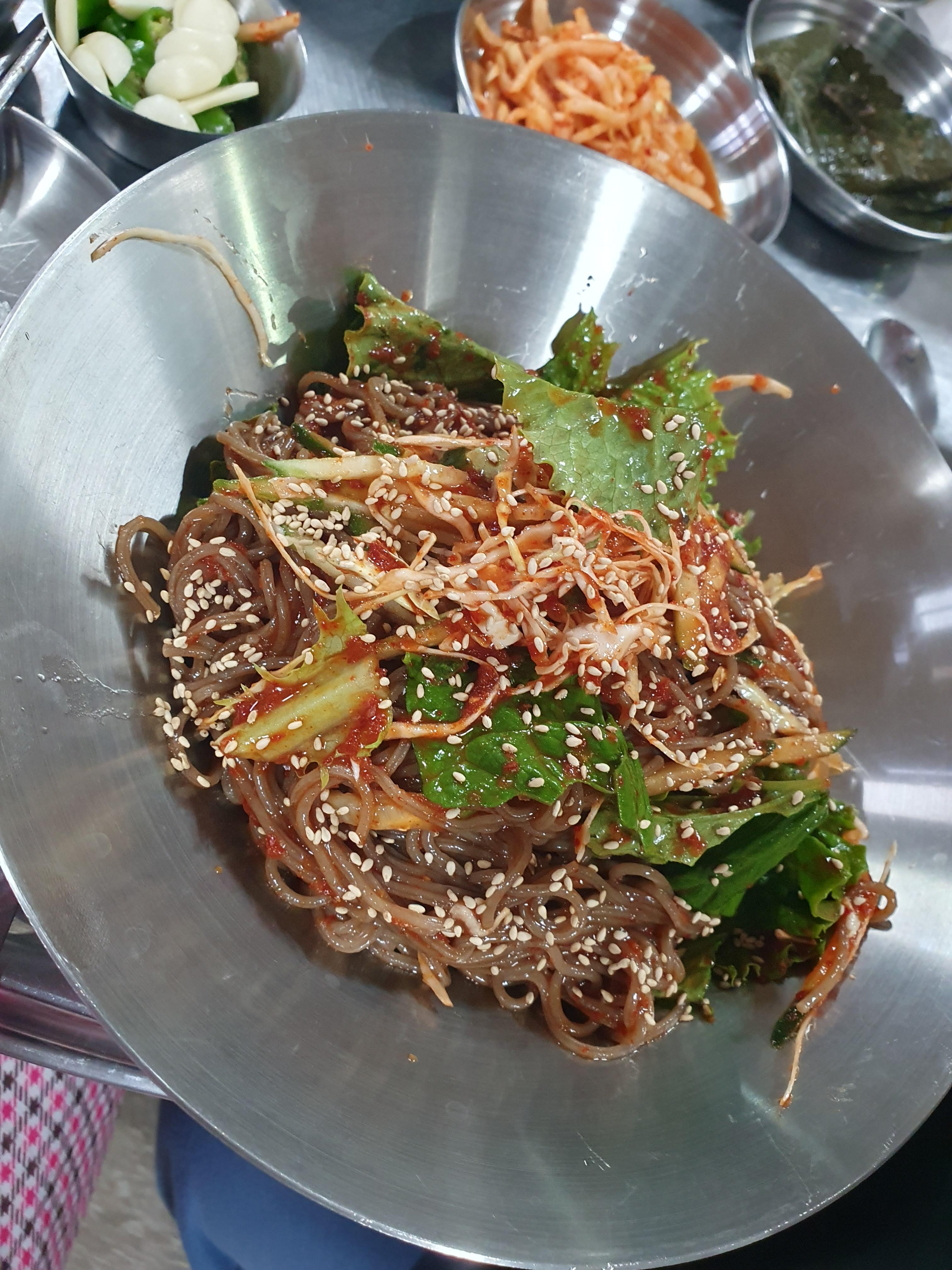 원내동 맛집 그집족발 정말 완벽한 막국수