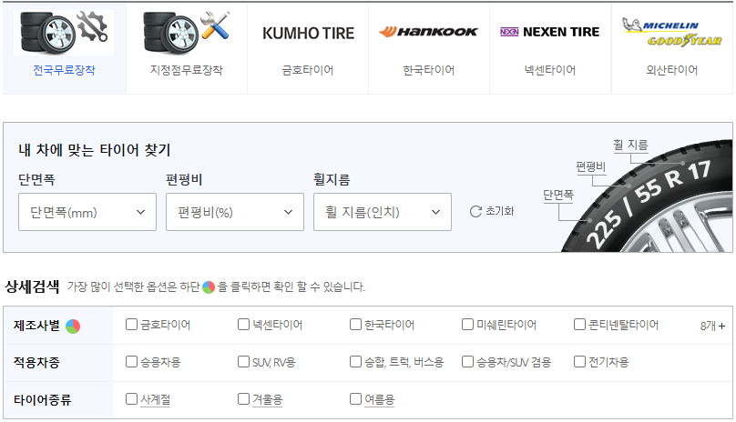 타이어 가격비교 다나와