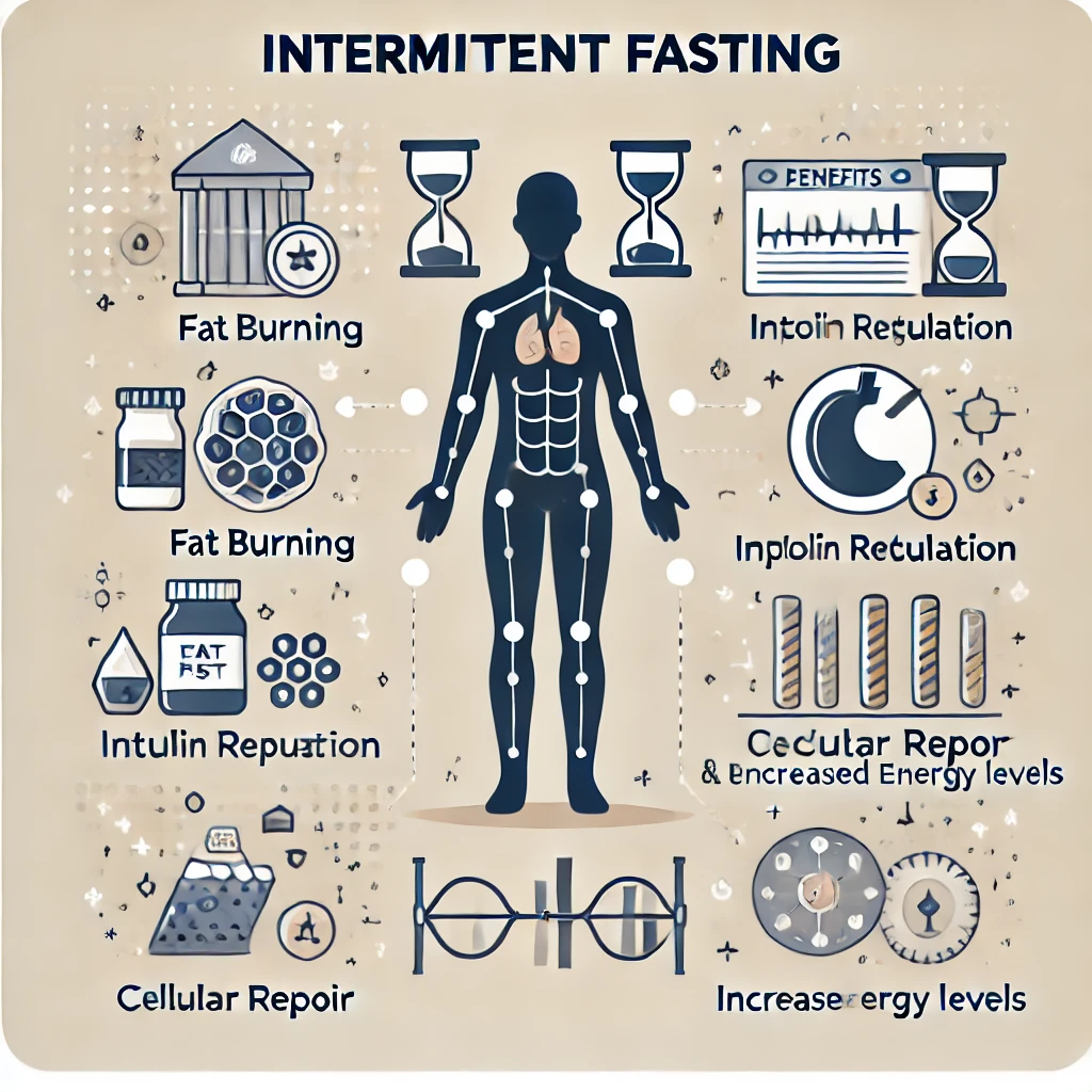 간헐적 단식이 신체에 미치는 영향: 지방연소, 인슐린조절, 세포회복, 에너지 증가 등