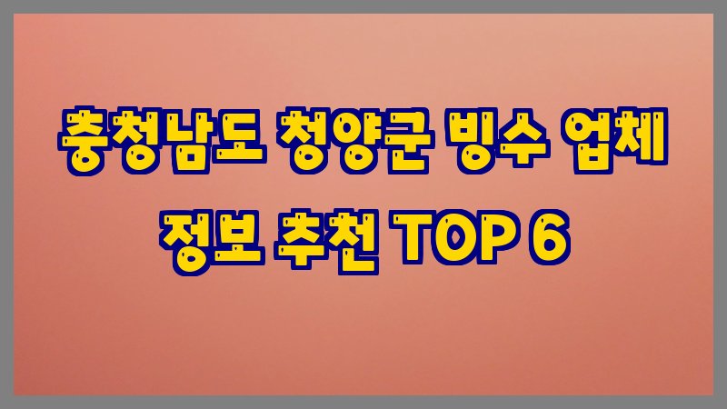 충청남도 청양군 빙수