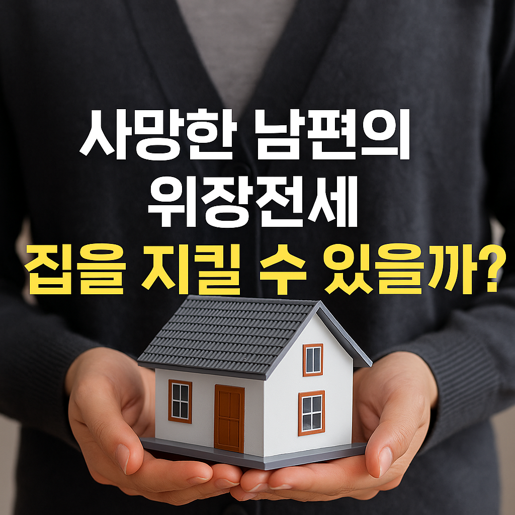 사망한 남편의 위장 전세 계약, 집을 지킬 수 있는 방법은 없을까?
