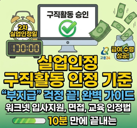 실업인정 구직활동 인정 기준 썸네일