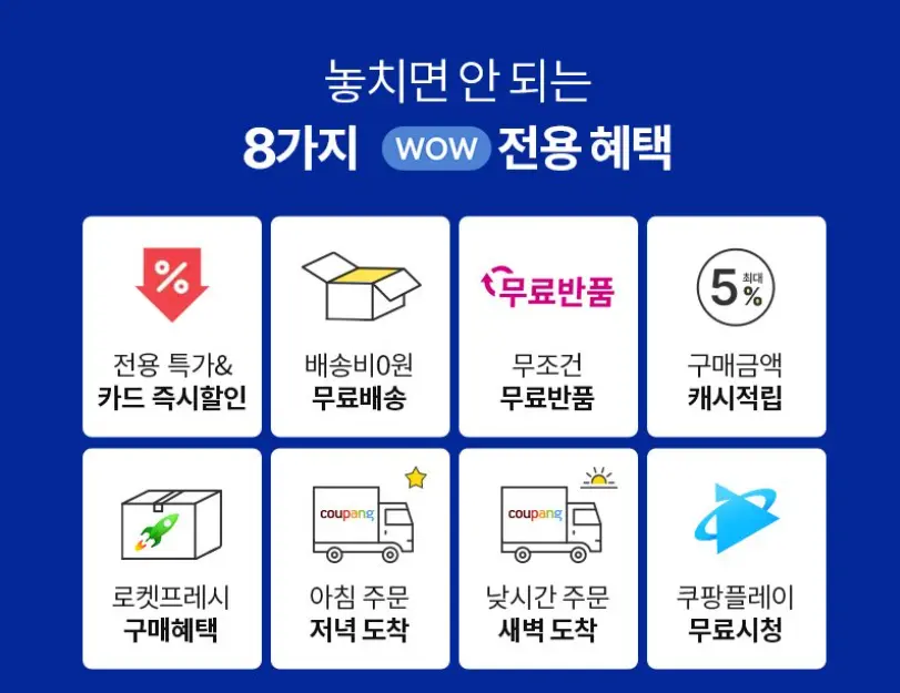쿠팡와우 월회비&amp;#44; 혜택&amp;#44; 할인 팁 2024년 최신버전