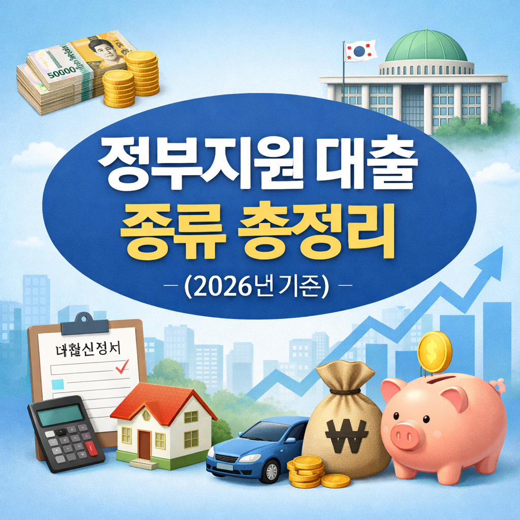2026년 정부지원 대출 종류 총정리