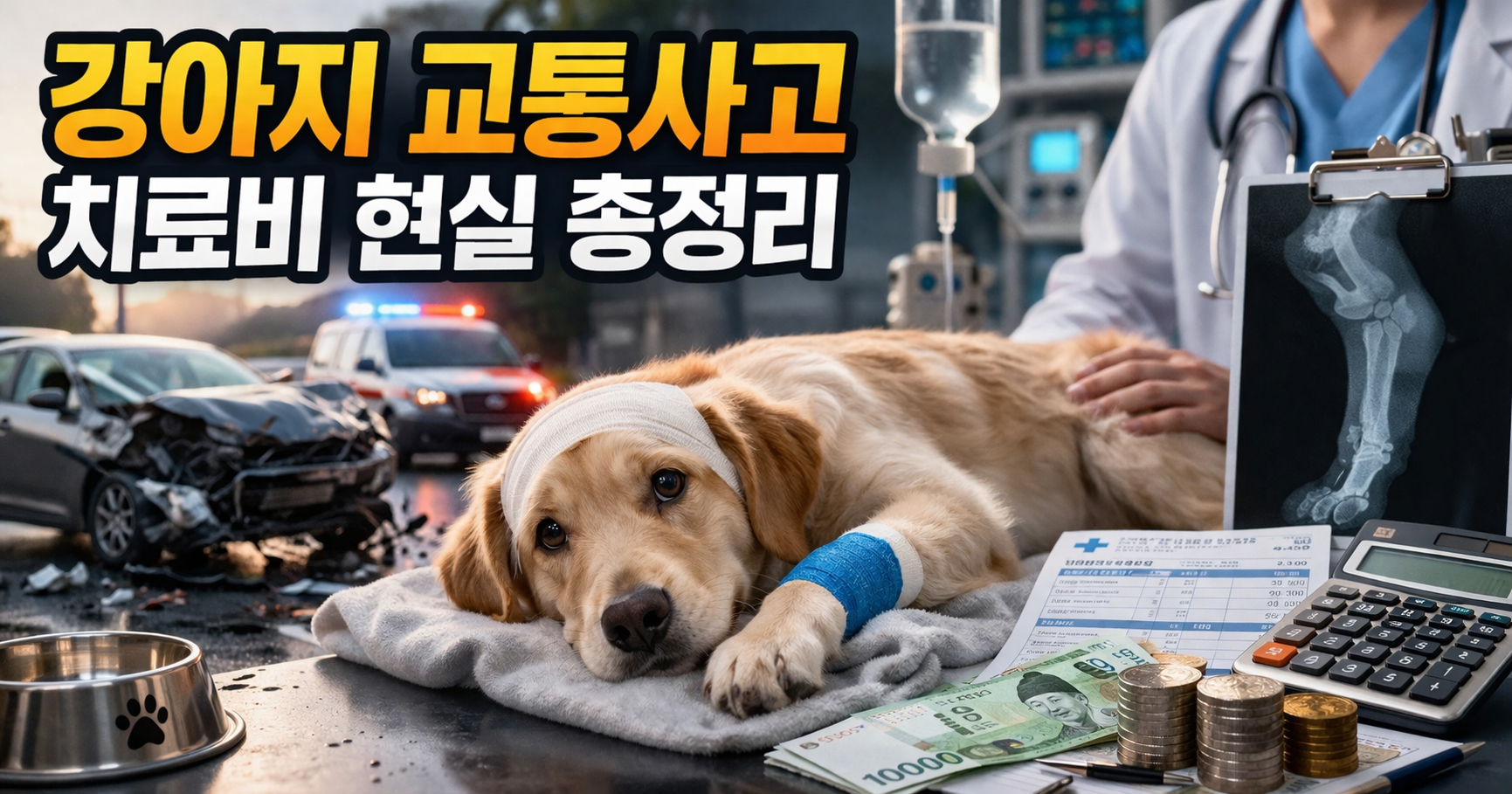 강아지 교통사고