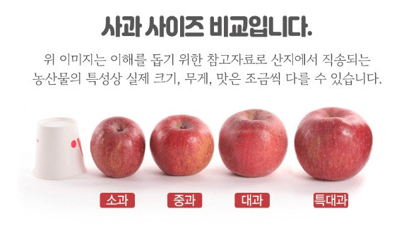 못난이 사과 