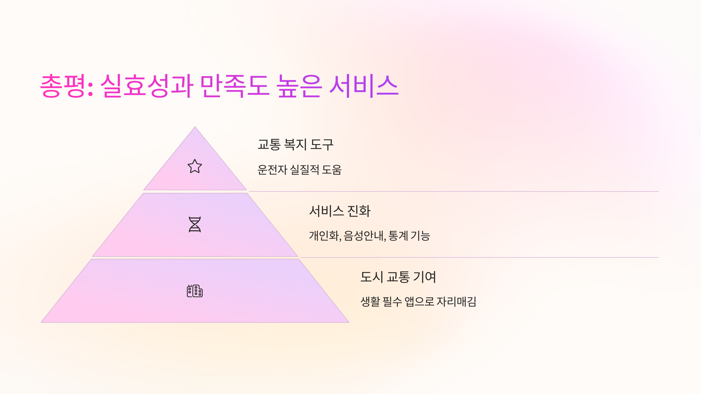 총평: 실효성과 만족도 높은 서비스