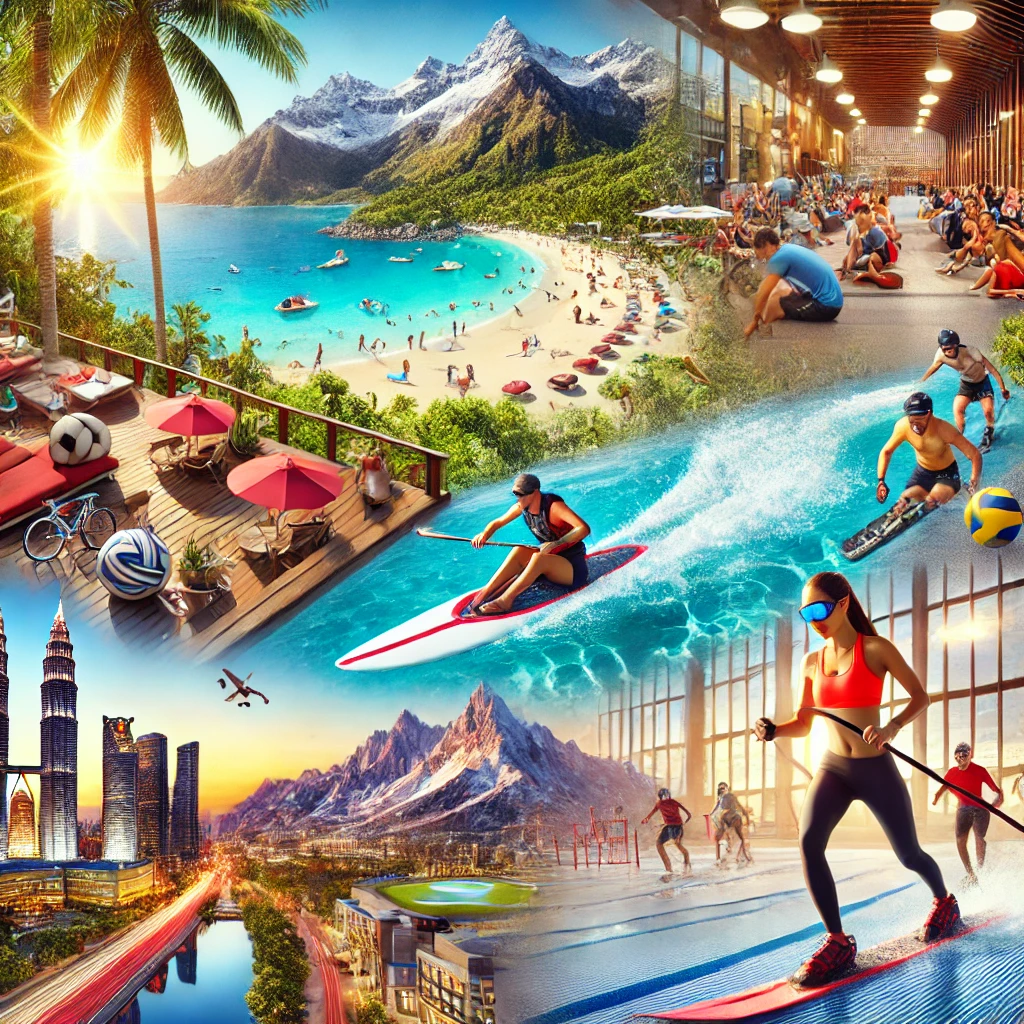 최신 트렌드 스포츠 여행지 관련 사진