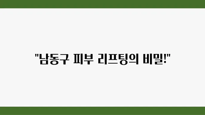 리프팅 시술