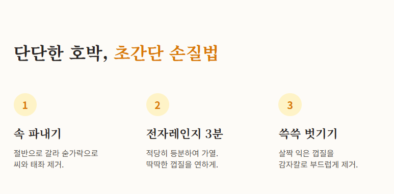 늙은호박 요리