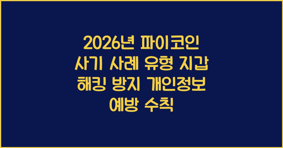 파이코인 사기 사례