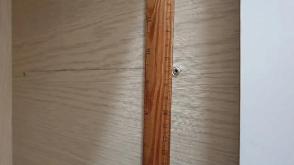 선반 설치 위치 표시