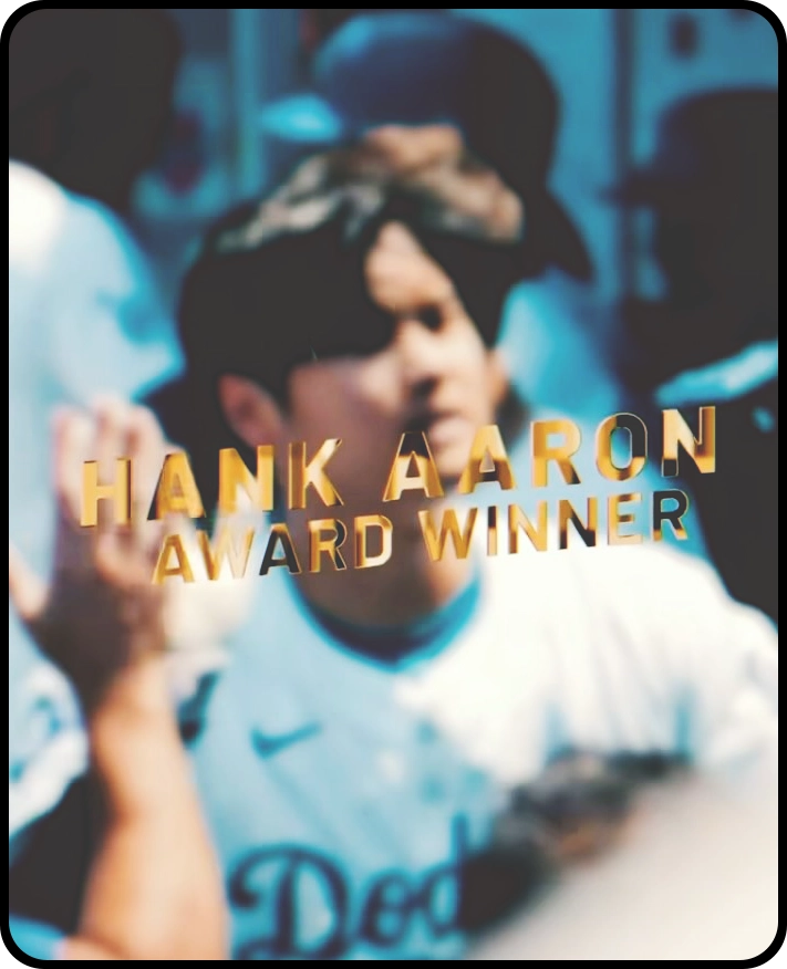 오타니 mvp (최초 지명타자 및 mlb 양대리그)