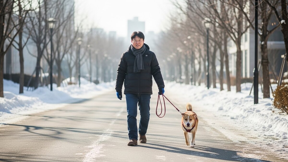 반려동물 겨울 산책 전 꼭 확인할 날씨&middot;지면 체크포인트