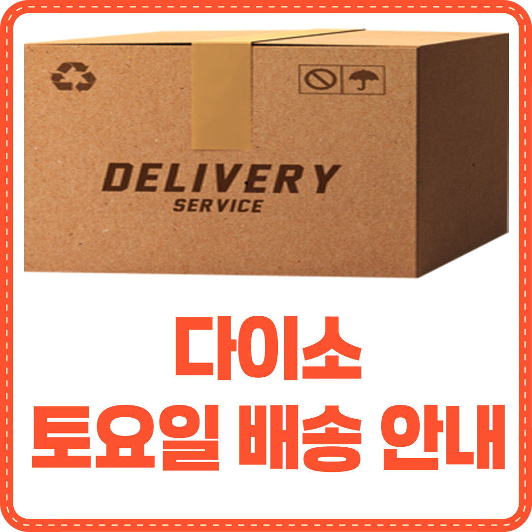 다이소 토요일 배송