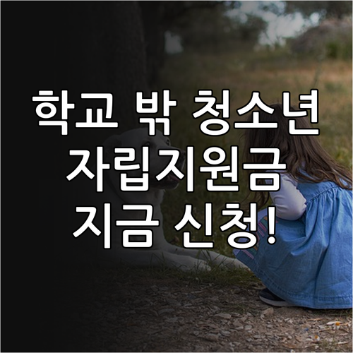 만 15~24세 학교 밖 청소년 주목..