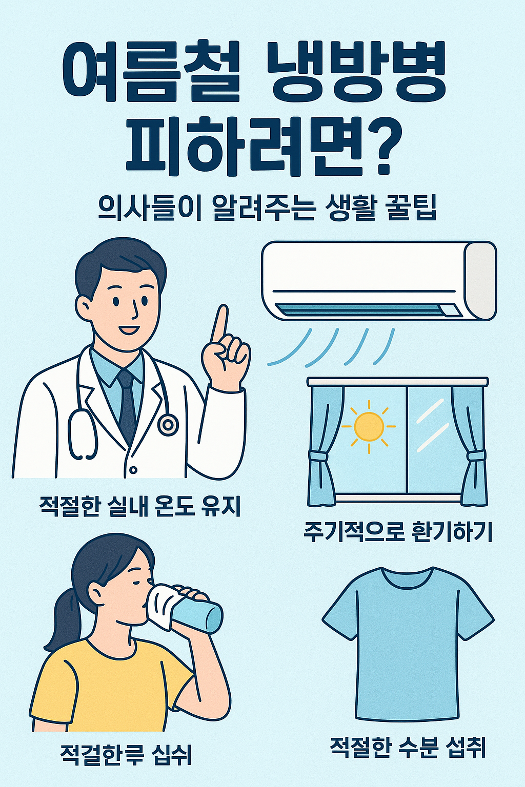 여름철 냉방병 피하려면? 의사들이 알려주는 생활 꿀팁