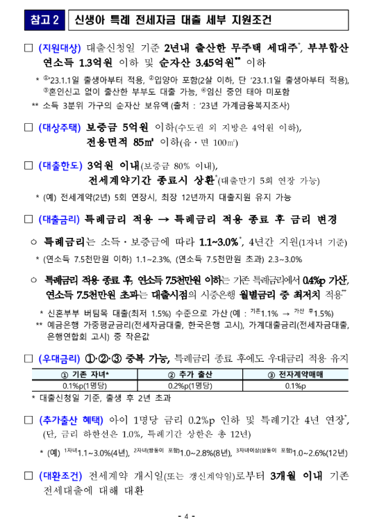 신생아 특례대출 보도자료3