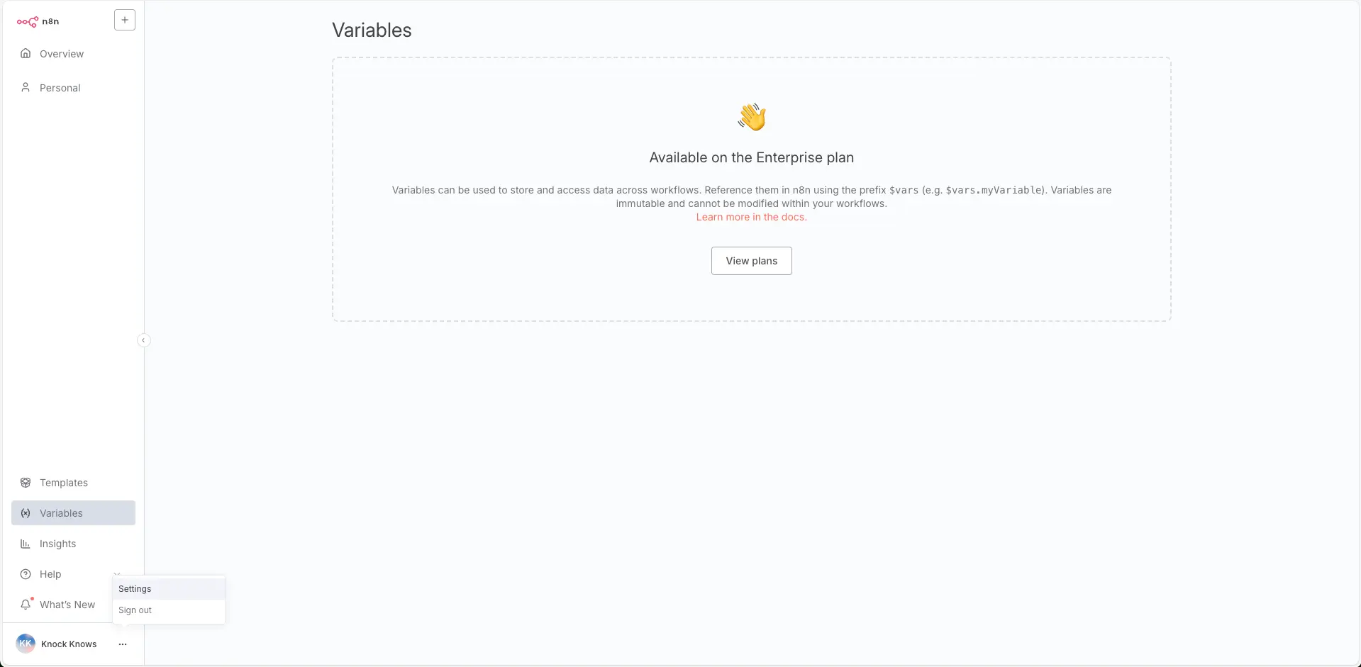 N8N WEB Enterprise Plan Limit