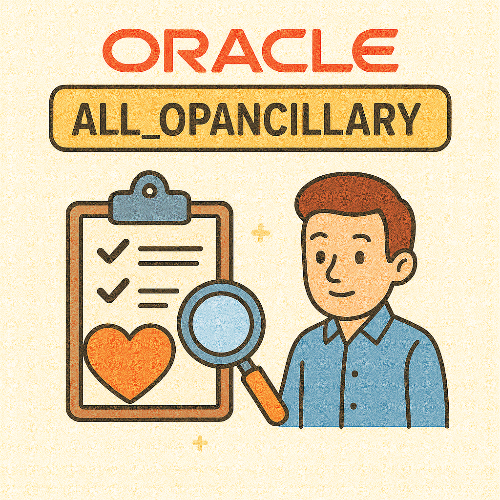 오라클 ALL_OPANCILLARY 뷰의 개념과 실무 활용 방법