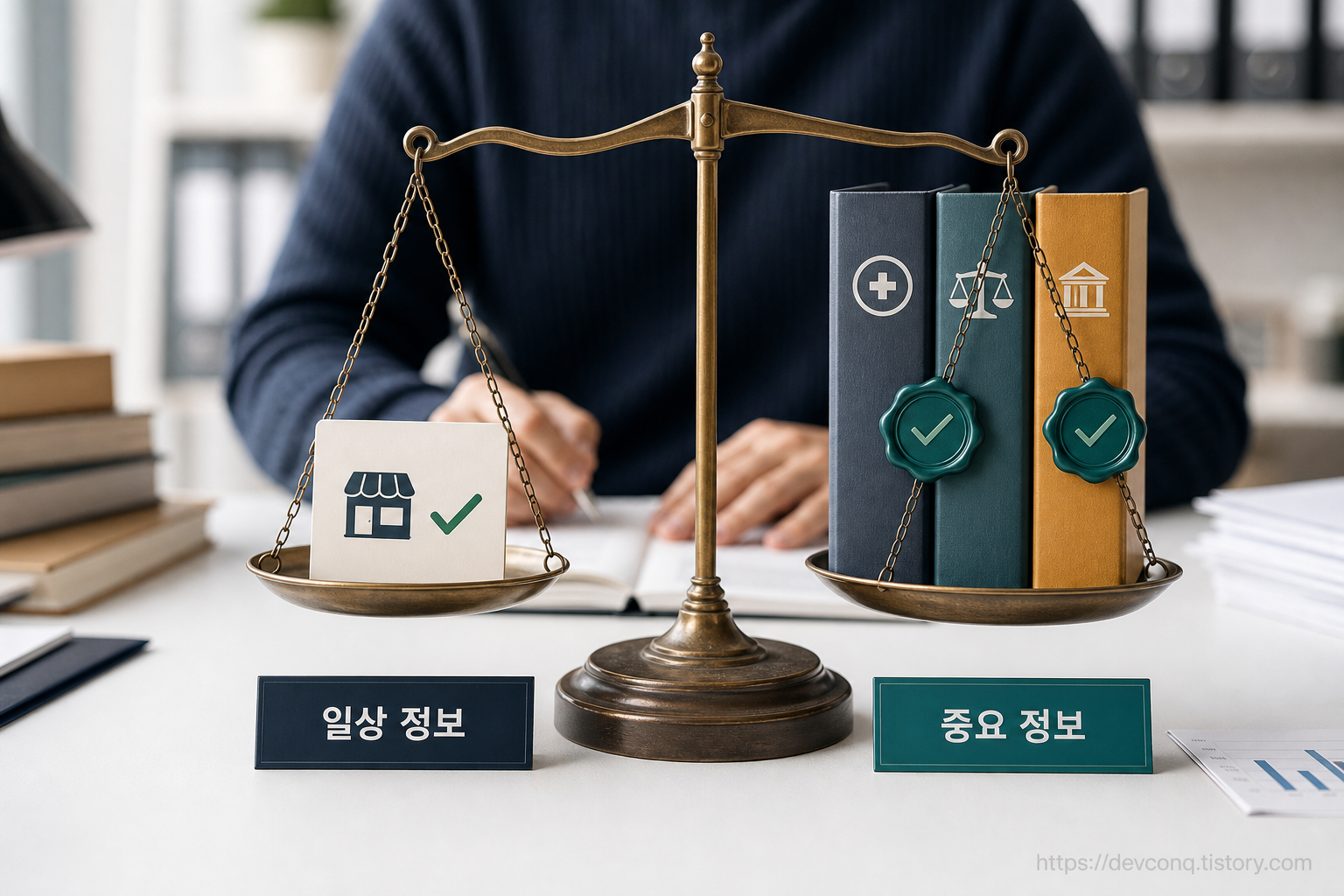 일상 정보와 고위험 정보를 서로 다른 검증 단계로 나눈 저울