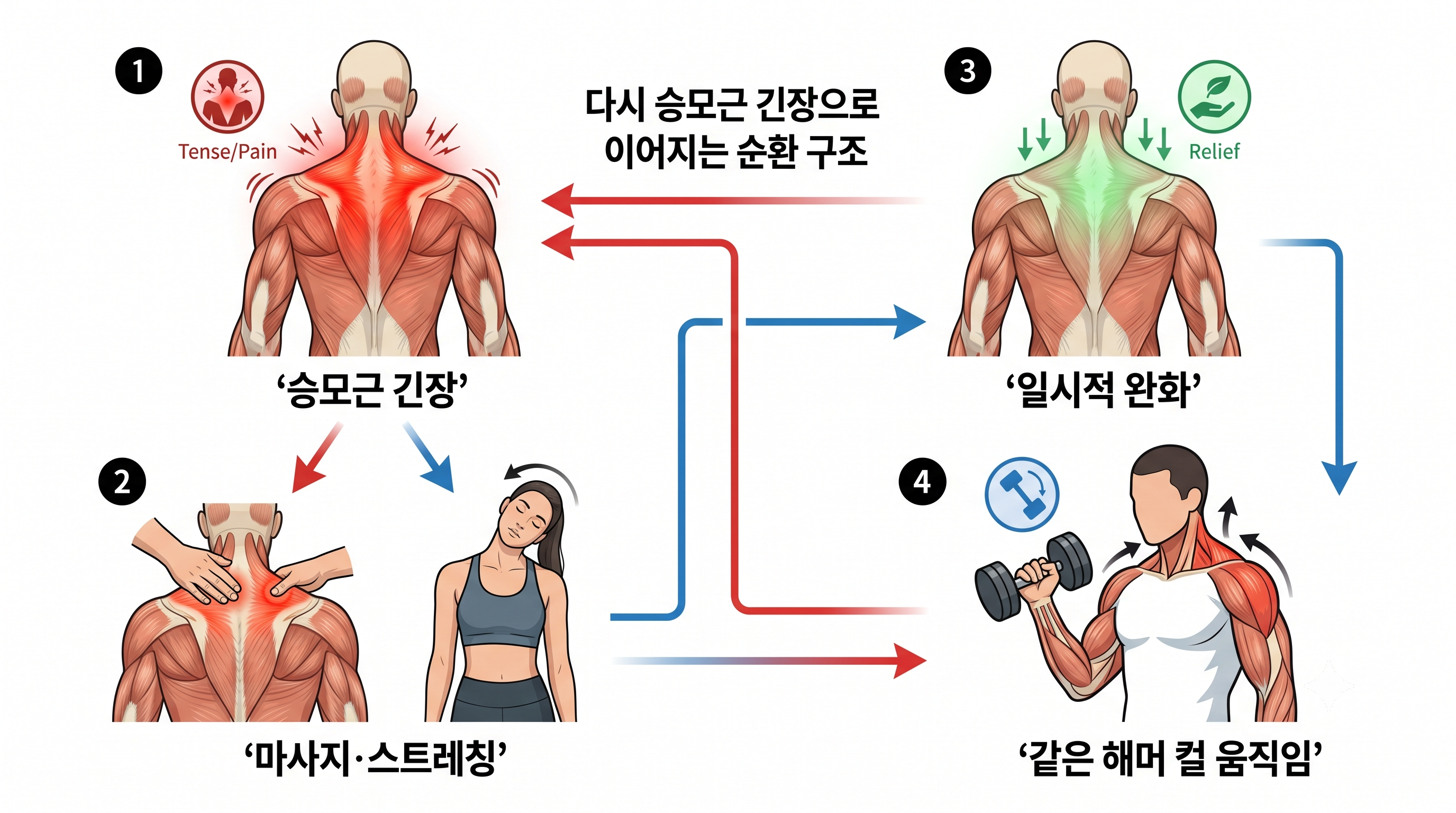 긴장한 곳보다 역할이 바뀐 곳을 먼저 찾으세요.