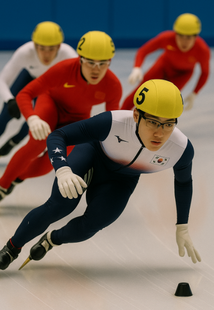 쇼트트렉 경기 이미지