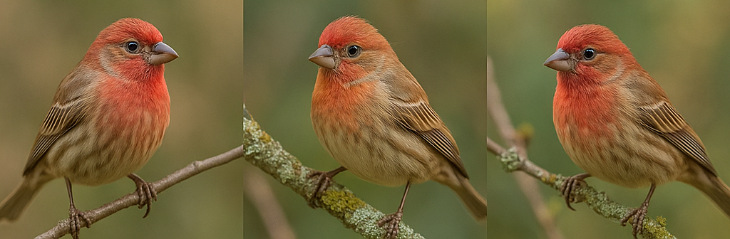 소형 조류 핀치의 모습