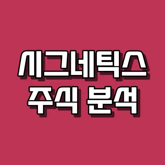 시그네틱스 주식 분석