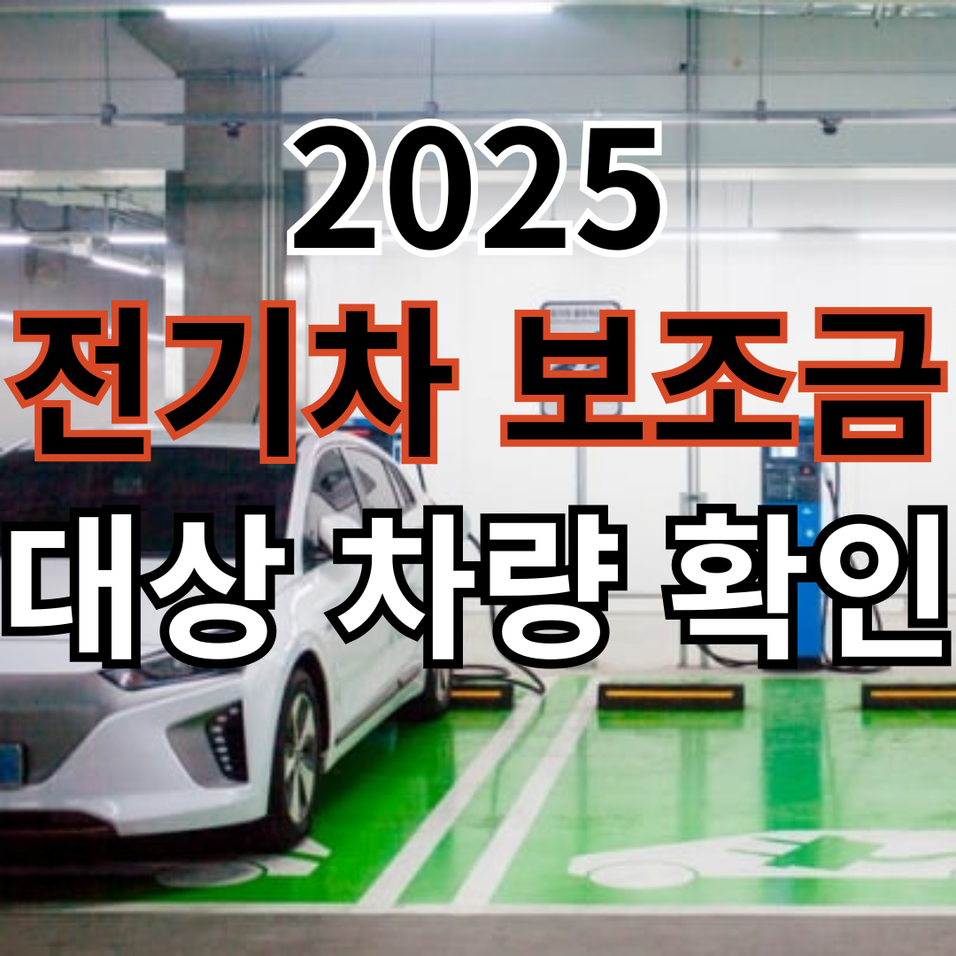 2025 전기차 보조금 대상 차량