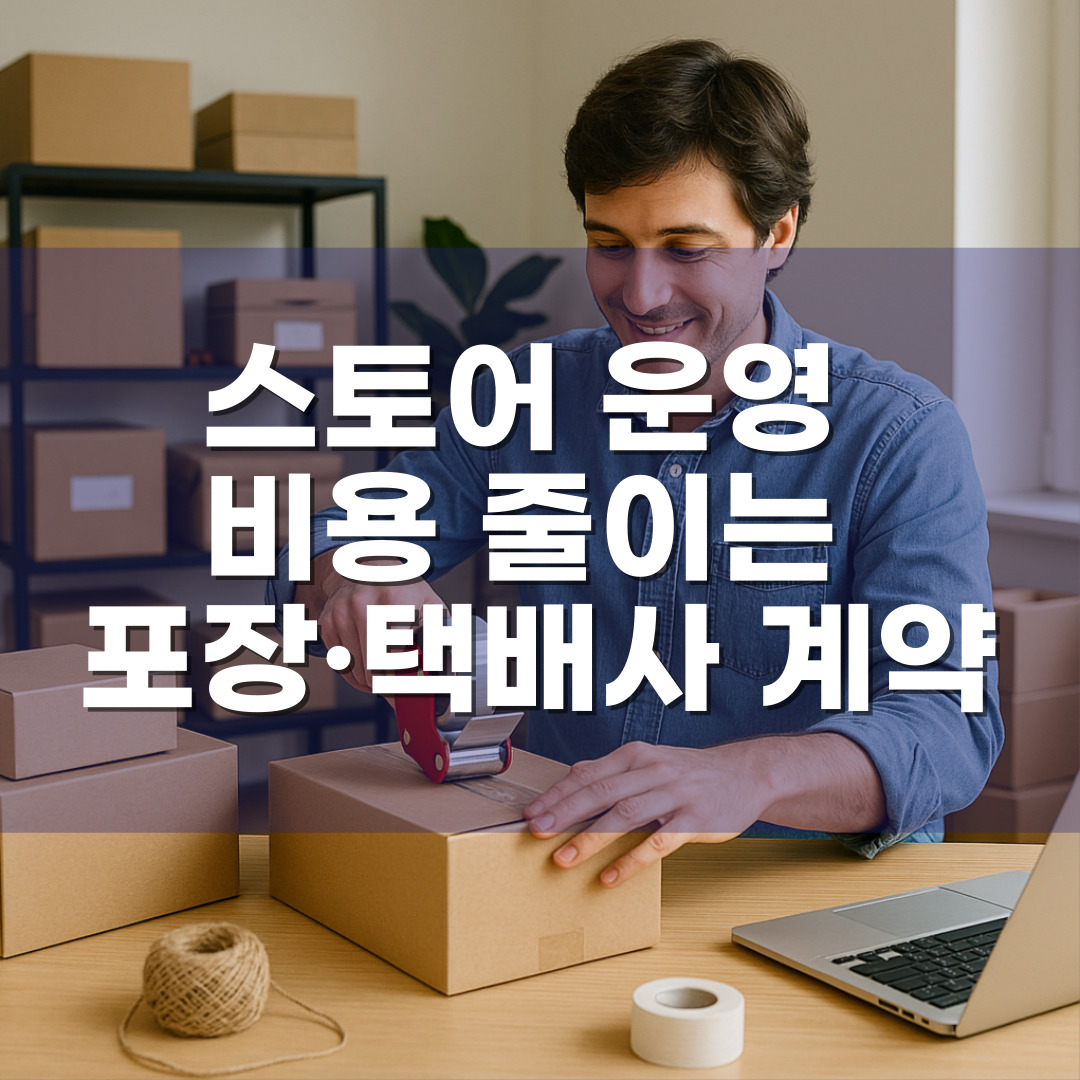 스토어 운영 비용 줄이는 포장·택배사 계약 꿀팁
