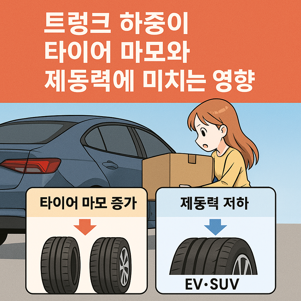 트렁크 하중이 타이어와 주행 안전성에 미치는 영향