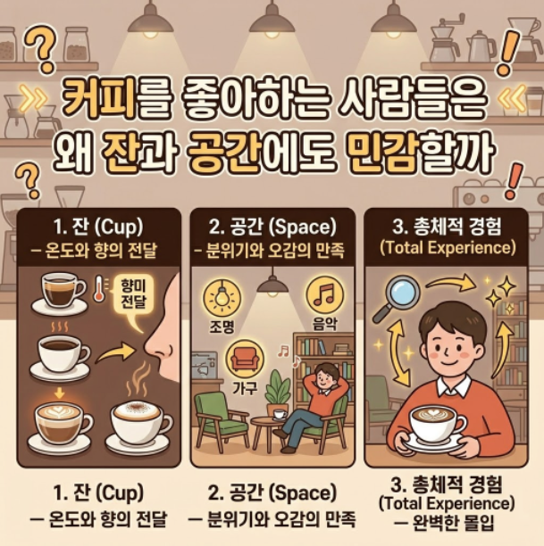 커피를 좋아하는 사람들은 왜 잔과 공간에도 민감할까
