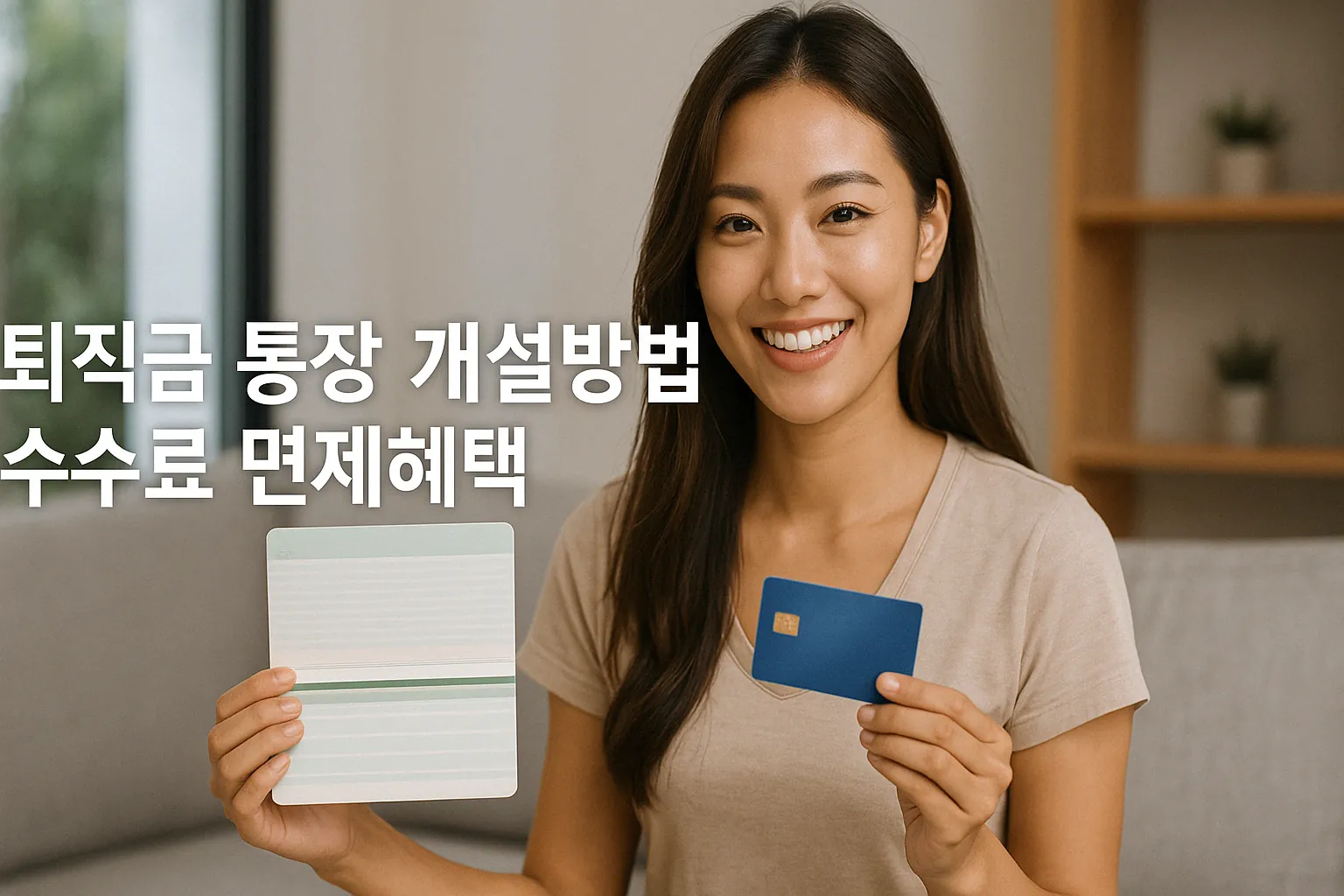 퇴직금 통장 개설방법 수수료 면제혜택