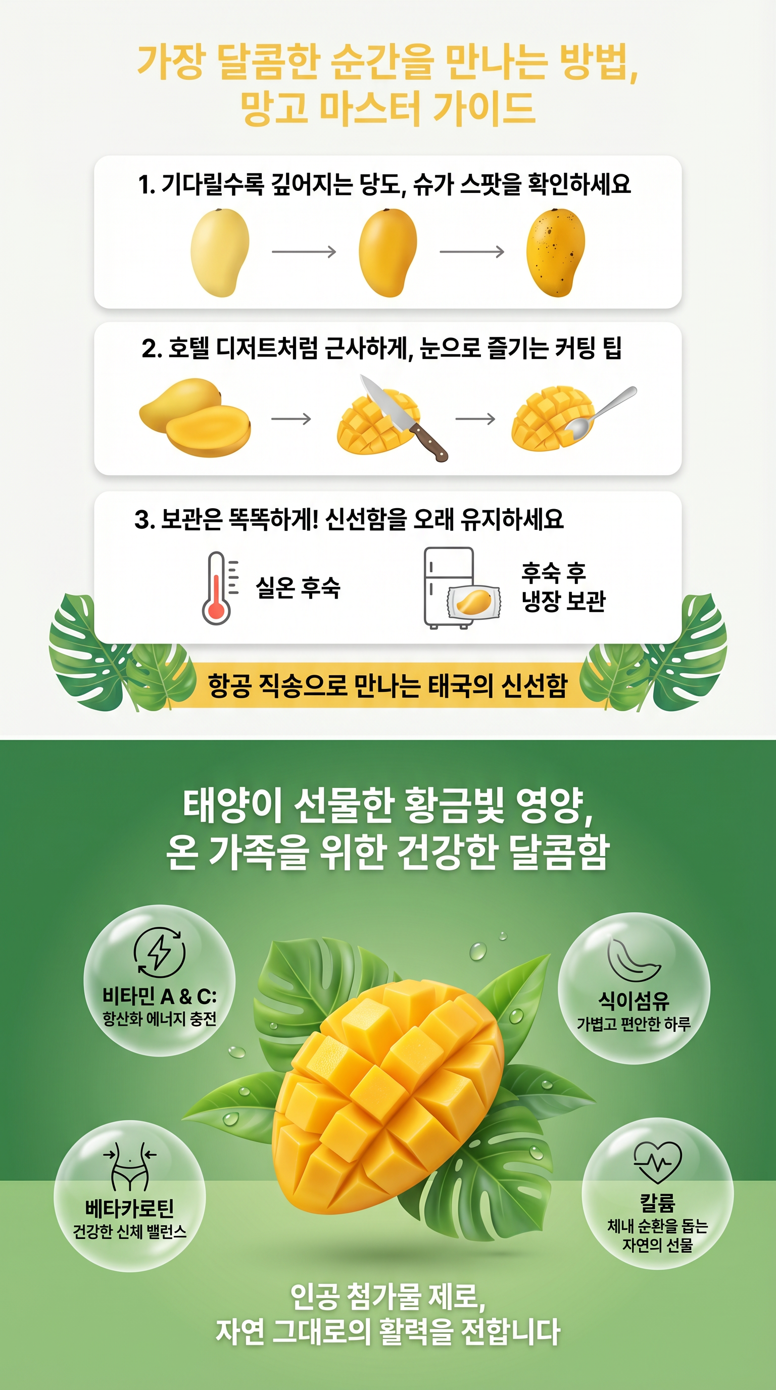 태국 남독마이 골드망고 후숙방법