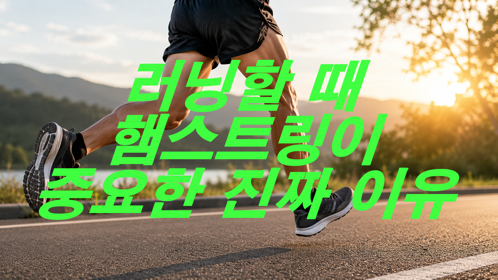 러닝할 때 햄스트링이 중요한 진짜 이유